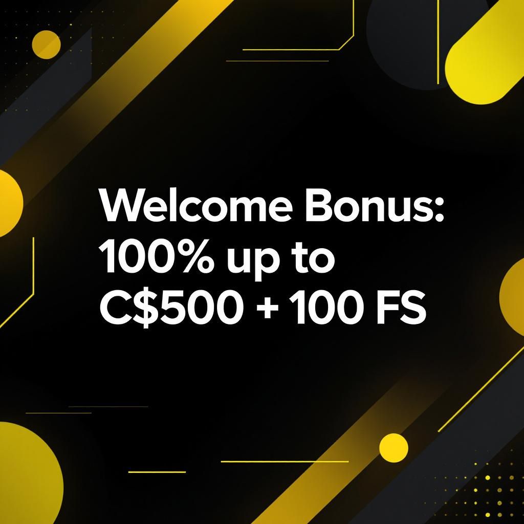 Welcome Bonus: 100% up to C$500 + 100 FS
